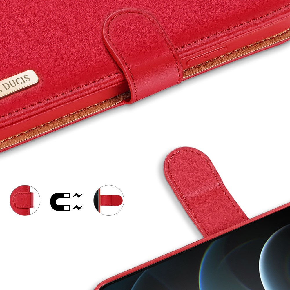 Dux Ducis Hivo Series Apple iPhone 12 Pro Max Hoesje Book Case Rood afbeelding 7