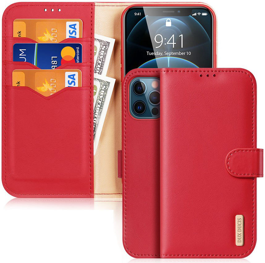 Dux Ducis Hivo Series Apple iPhone 12 Pro Max Hoesje Book Case Rood afbeelding 1