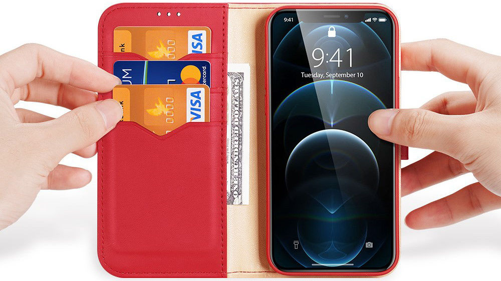 Dux Ducis Hivo Series Apple iPhone 12 Pro Max Hoesje Book Case Rood afbeelding 2