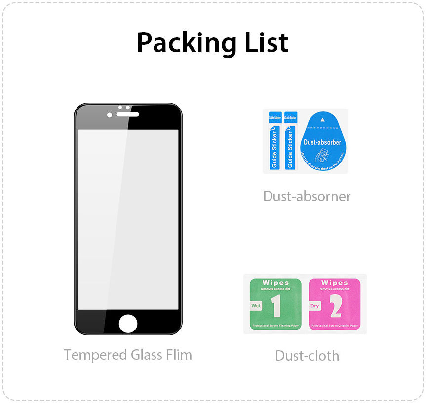 Dux Ducis iPhone 8 / 7 / SE 2020 / 2022 Tempered Glass Screenprotector afbeelding 11