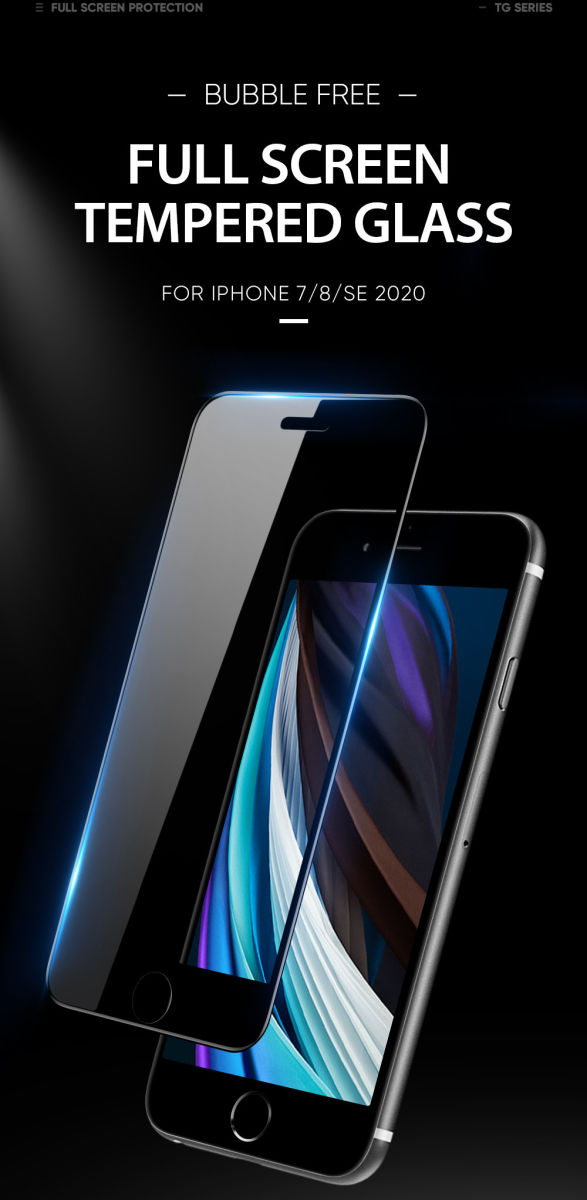 Dux Ducis iPhone 8 / 7 / SE 2020 / 2022 Tempered Glass Screenprotector afbeelding 2