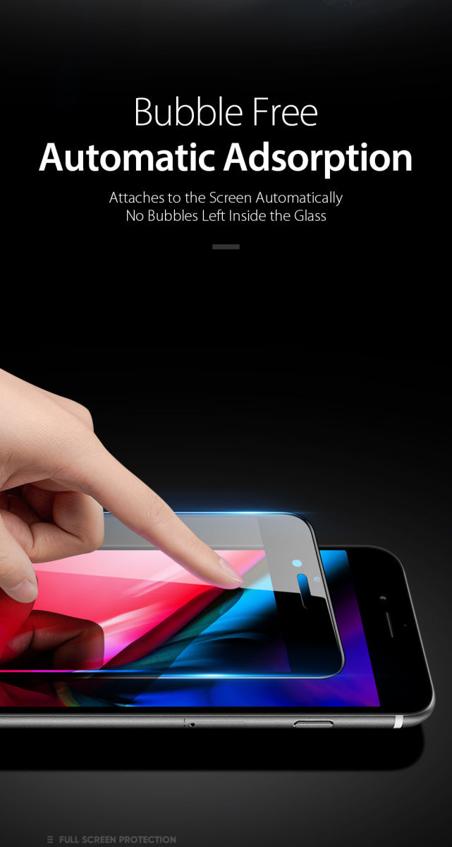 Dux Ducis iPhone 8 Plus/7 Plus Tempered Glass Screen Protector Zwart afbeelding 11
