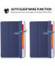 iPad 10.2 2019 / 2020 / 2021 Tri-Fold Book Case met Standaard Blauw