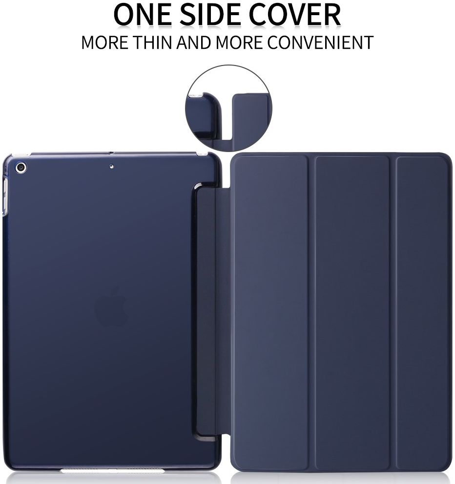 iPad 10.2 2019 / 2020 / 2021 Tri-Fold Book Case met Standaard Blauw afbeelding 3