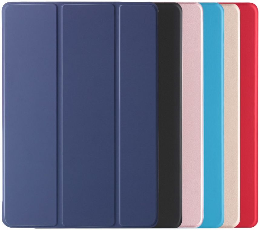 iPad 10.2 2019 / 2020 / 2021 Tri-Fold Book Case met Standaard Blauw afbeelding 9
