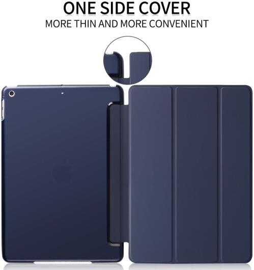 iPad 10.2 2019 / 2020 / 2021 Tri-Fold Book Case met Standaard Blauw afbeelding 3