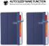 iPad 10.2 2019 / 2020 / 2021 Tri-Fold Book Case met Standaard Blauw afbeelding 2