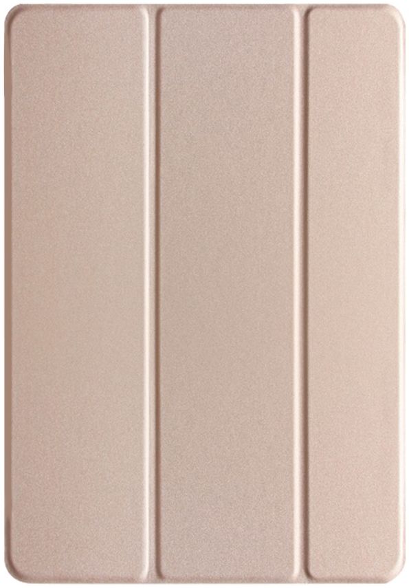 iPad 10.2 2019/2020 /2021 Tri-Fold Book Case met Standaard Roze/Goud afbeelding 1