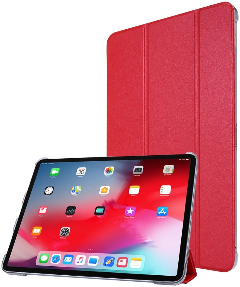 Apple iPad Pro 11 (2018/2020/2021) Tri-Fold Hoes Book Case Rood afbeelding 1
