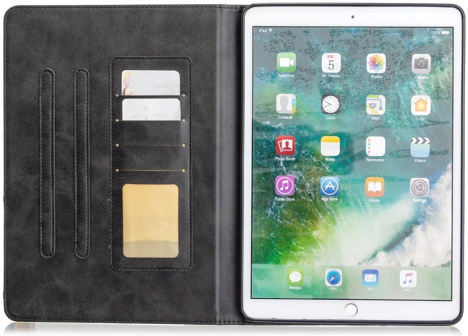 Apple iPad 10.2 2019 / 2020 / 2021 Stand Hoes Geometrie Zwart afbeelding 1