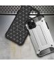 Apple iPhone 12 Pro Max Hoesje Shockproof Hybride Backcover Zilver