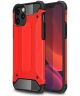 Apple iPhone 12 Pro Max Hoesje Shockproof Hybride Backcover Rood