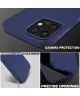 Apple iPhone 12 Pro Max Hoesje Twill Slim Textuur Back Cover Blauw