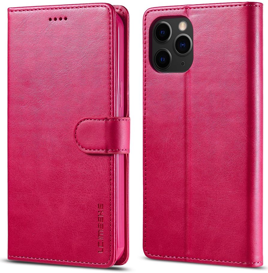 LC.IMEEKE Apple iPhone 12 Mini Hoesje Portemonnee Book Case Rood afbeelding 5