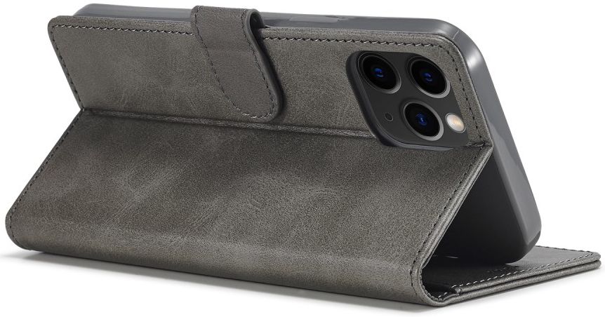 LC.IMEEKE Apple iPhone 12 Mini Hoesje Portemonnee Book Case Grijs afbeelding 6