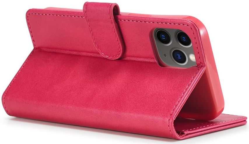 LC.IMEEKE Apple iPhone 12 / 12 Pro Hoesje Portemonnee Book Case Rood afbeelding 7