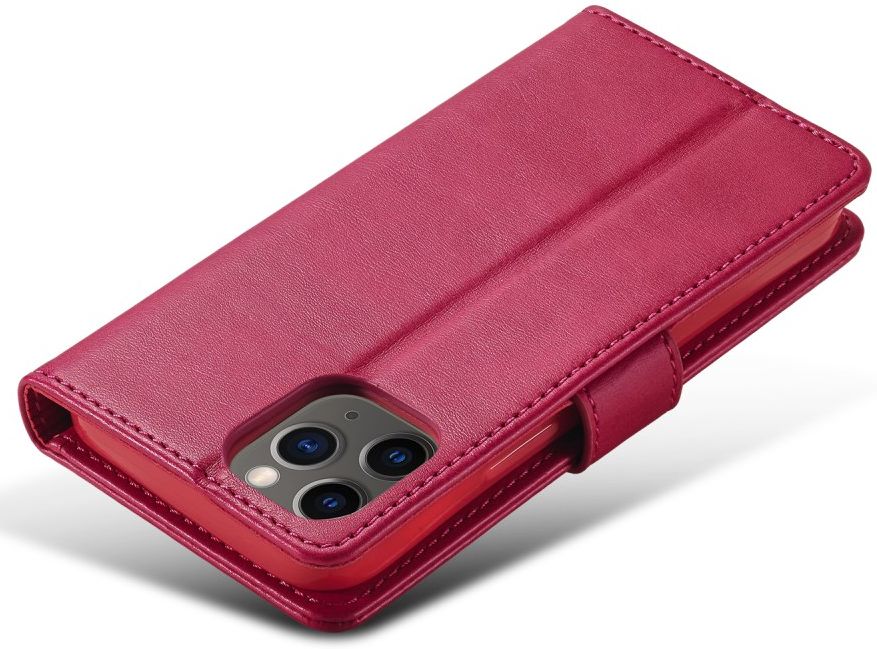 LC.IMEEKE Apple iPhone 12 Pro Max Hoesje Portemonnee Book Case Rood afbeelding 7