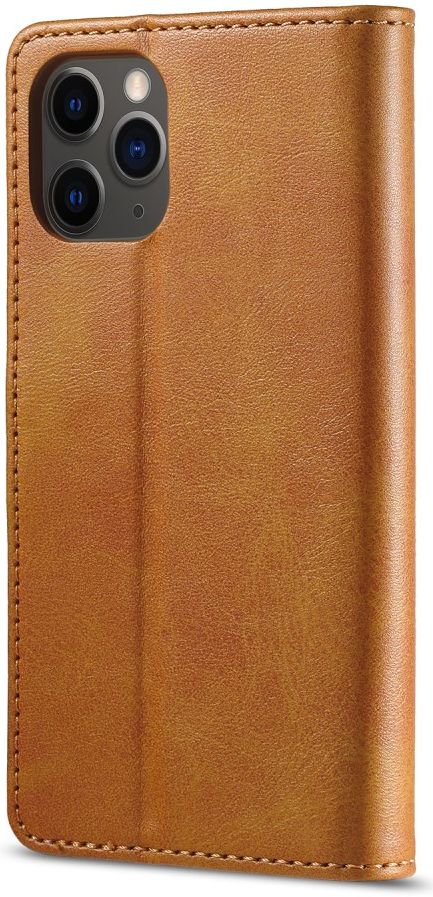 LC.IMEEKE Apple iPhone 12 Pro Max Hoesje Portemonnee Book Case Bruin afbeelding 2