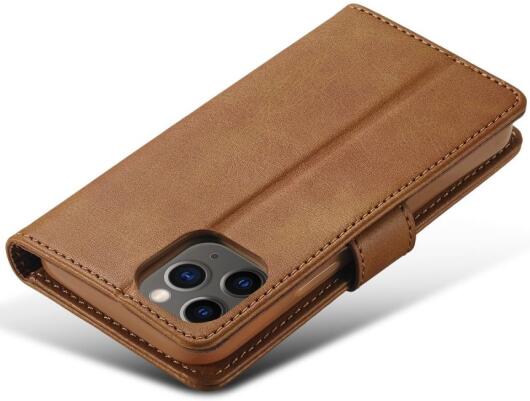 LC.IMEEKE Apple iPhone 12 Pro Max Hoesje Portemonnee Book Case Bruin afbeelding 7