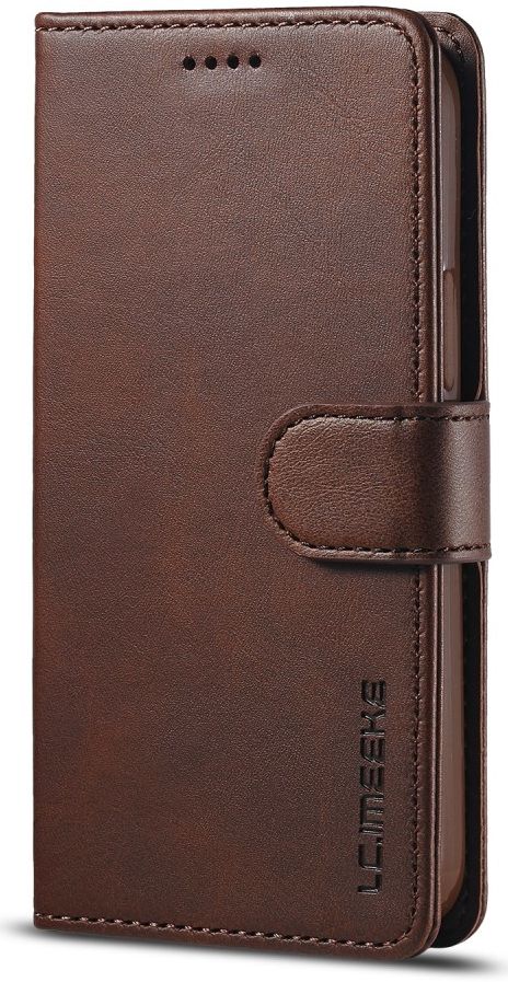 LC.IMEEKE Apple iPhone 12 Pro Max Hoesje Portemonnee Book Case Coffee afbeelding 5