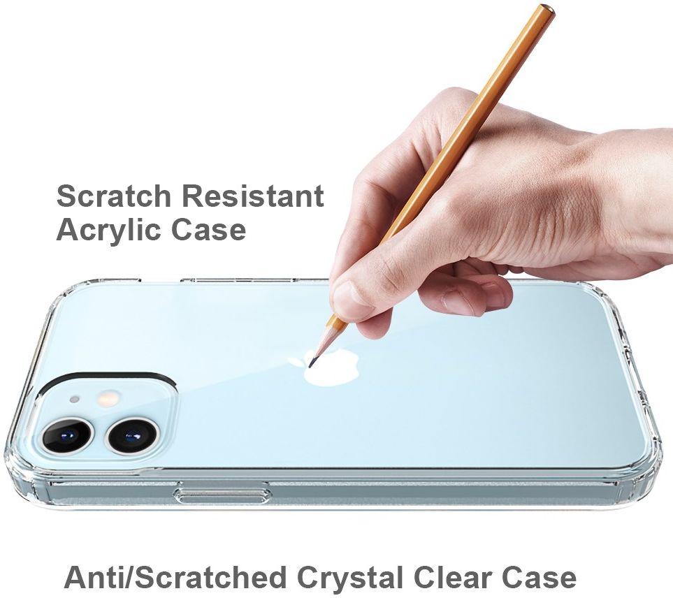 Apple iPhone 12 Mini Hoesje Hybride Armor Back Cover Transparant afbeelding 6
