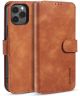 DG Ming Apple iPhone 12 Pro Max Hoesje Retro Wallet Book Case Bruin