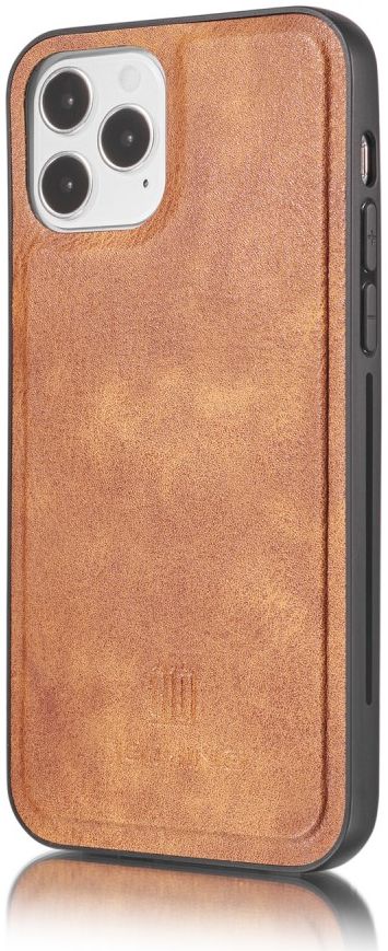 DG Ming iPhone 12 Pro Max Hoesje 2-in-1 Book Case en Back Cover Bruin afbeelding 8
