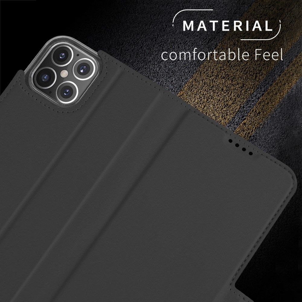 Apple iPhone 12 Mini Hoesje Kunstlederen Book Case Zwart afbeelding 9