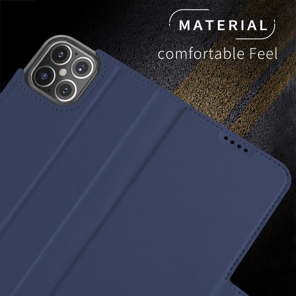 Apple iPhone 12 Mini Hoesje Kunstlederen Book Case Blauw afbeelding 9