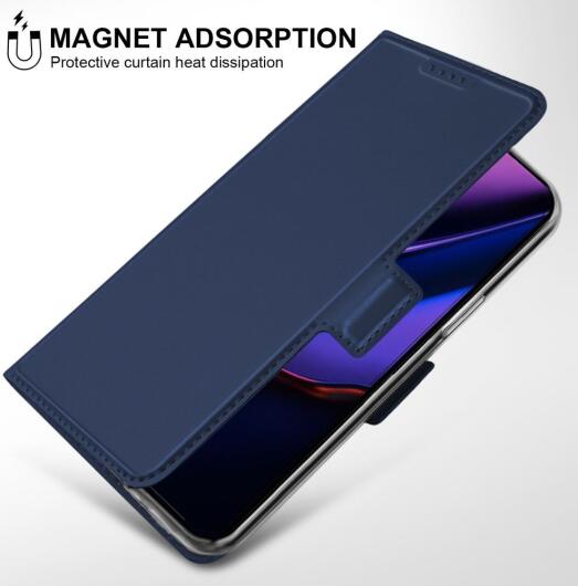 Apple iPhone 12 Mini Hoesje Kunstlederen Book Case Blauw afbeelding 3