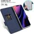 Apple iPhone 12 Mini Hoesje Kunstlederen Book Case Blauw afbeelding 2