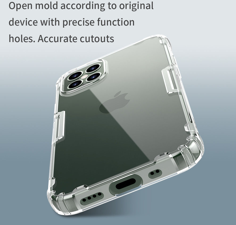 Nillkin Apple iPhone 12 Pro Max TPU Hoesje Transparant/Wit afbeelding 12