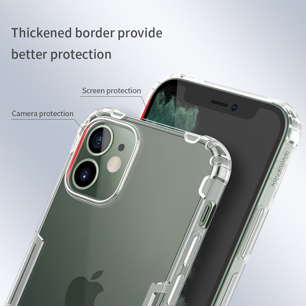 Nillkin Nature Apple iPhone 12 Mini Hoesje TPU Transparant/Wit afbeelding 9