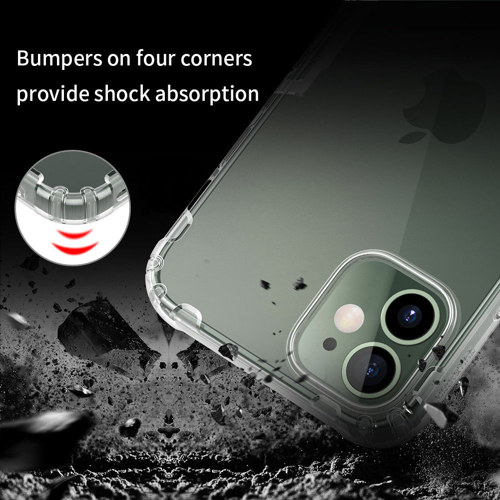 Nillkin Nature Apple iPhone 12 Mini Hoesje TPU Transparant/Wit afbeelding 10