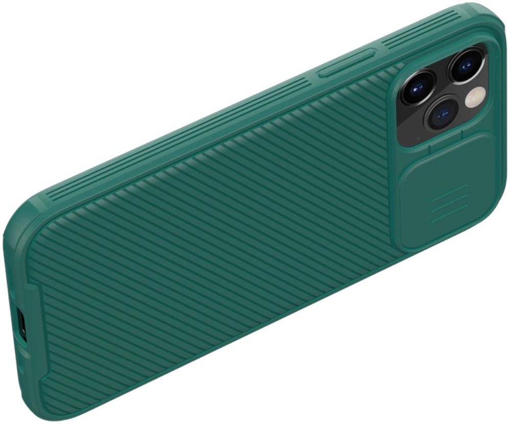 Nillkin CamShield Apple iPhone 12 / 12 Pro Hoesje Camera Slider Groen afbeelding 4