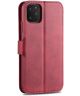 AZNS Apple iPhone 12 Pro Max Portemonnee Stand Hoesje Rood