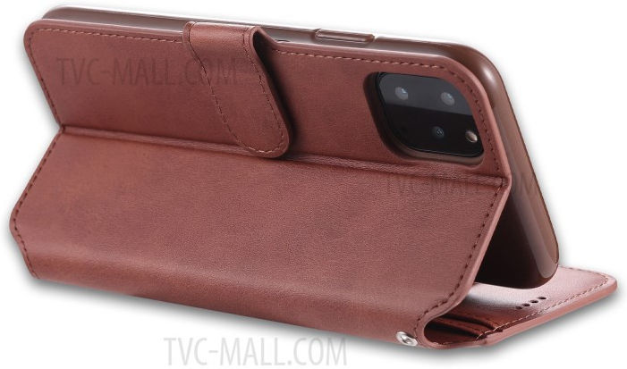 AZNS Apple iPhone 12 Pro Max Portemonnee Stand Hoesje Rood afbeelding 7