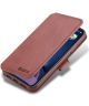 AZNS Apple iPhone 12 Mini Hoesje Wallet Book Case met Stand Bruin