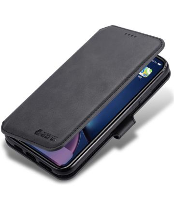 AZNS Apple iPhone 12 Mini Hoesje Wallet Book Case met Stand Zwart Hoesjes