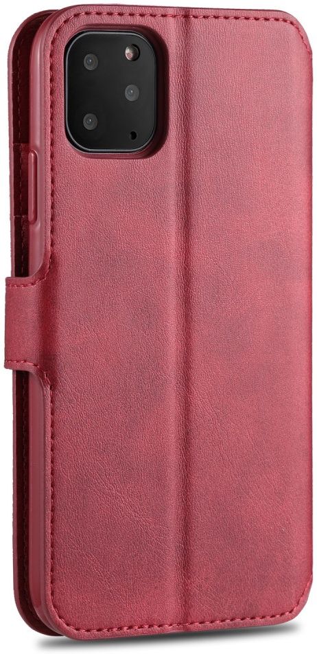 AZNS Apple iPhone 12 Mini Hoesje Wallet Book Case met Stand Rood afbeelding 4