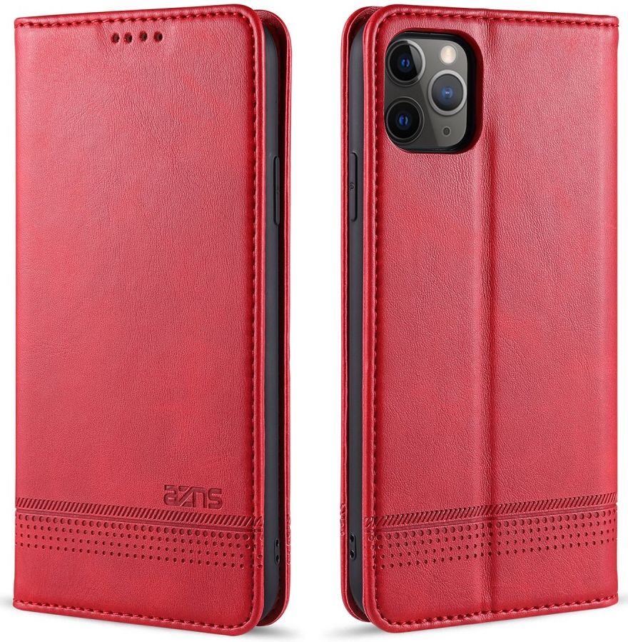 AZNS Apple iPhone 12 Mini Hoesje Portemonnee Rood afbeelding 3
