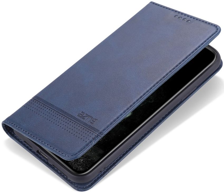 AZNS Apple iPhone 12 Mini Hoesje Portemonnee Blauw afbeelding 1