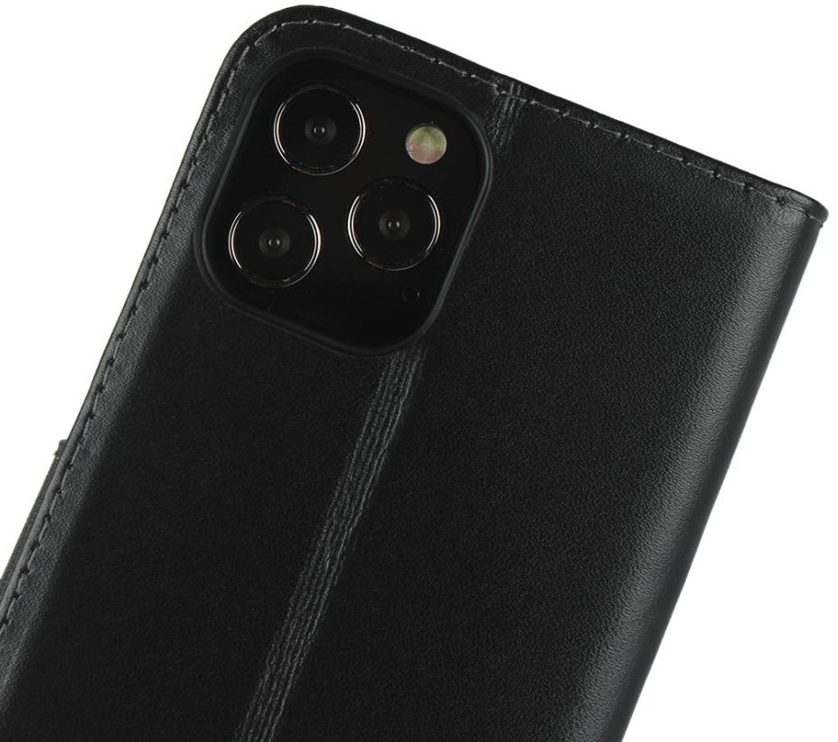 Apple iPhone 12 Mini Hoesje Portemonnee Echt Leer Zwart afbeelding 12