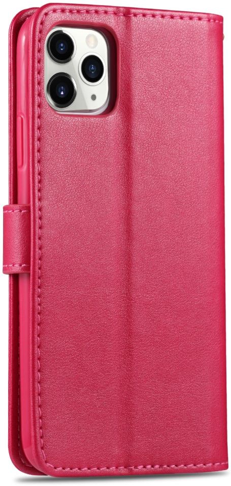 AZNS Apple iPhone 12 Mini Portemonnee Stand Hoesje Rood afbeelding 2