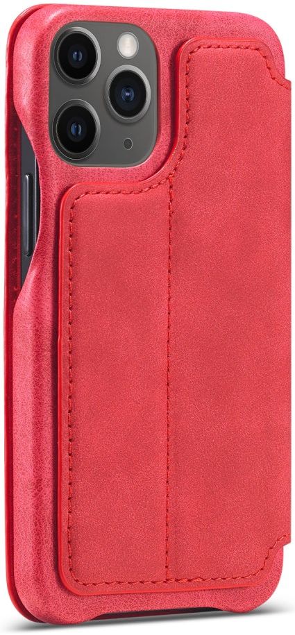 LC.IMEEKE Apple iPhone 12 Mini Hoesje Retro Portemonnee Rood afbeelding 5