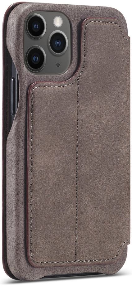 LC.IMEEKE Apple iPhone 12 Mini Hoesje Retro Portemonnee Grijs afbeelding 4