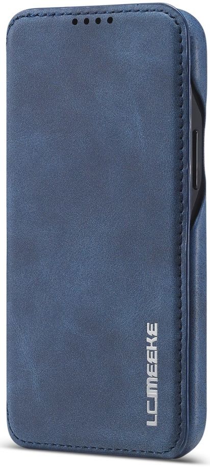 LC.IMEEKE Apple iPhone 12 Mini Hoesje Retro Portemonnee Blauw afbeelding 4