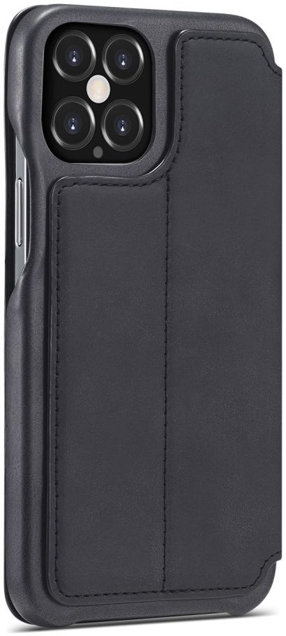 LC.IMEEKE Apple iPhone 12 / 12 Pro Hoesje Retro Portemonnee Zwart afbeelding 7