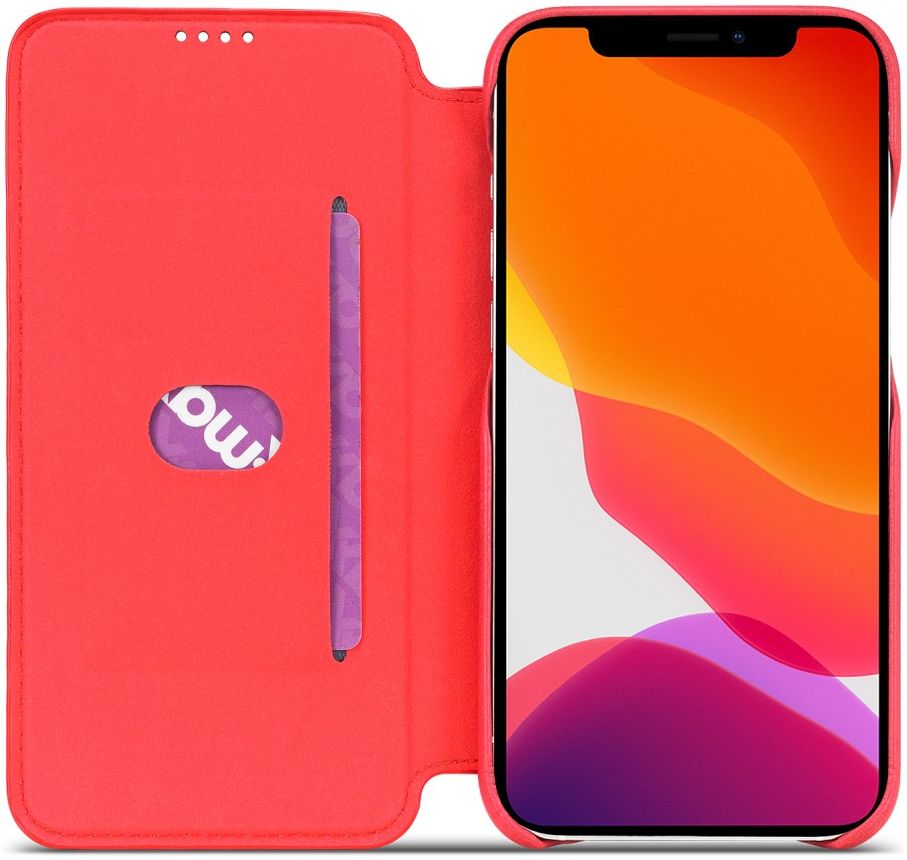 LC.IMEEKE Apple iPhone 12 / 12 Pro Hoesje Retro Portemonnee Rood afbeelding 2