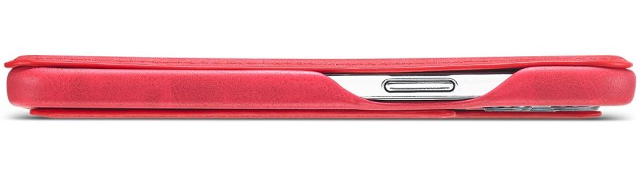 LC.IMEEKE Apple iPhone 12 / 12 Pro Hoesje Retro Portemonnee Rood afbeelding 6